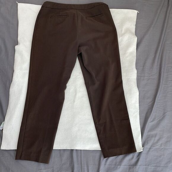 Elena Tracy brown dress pants to their pockets size women’s 8P - Picture 6 of 7